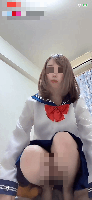 超かわいい制服コスっ子のモロちらちら配信