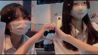 超絶かわいい制服っ子達がカラオケでちらちら配信⑤